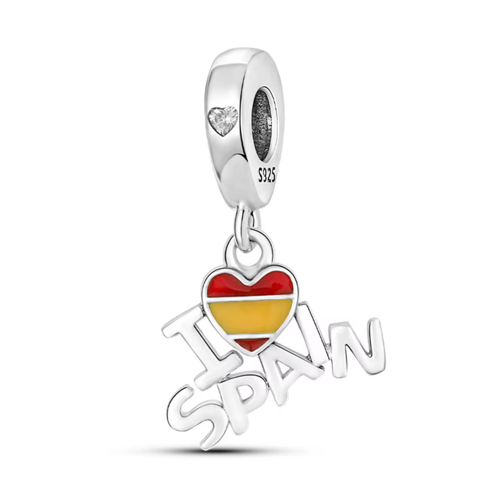 I Love Spain Dangle Charm