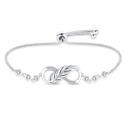 Elegant Infinity Knot Bracelet with Crystal Accents