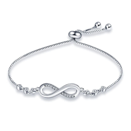 Timeless Infinity Bracelet with Diamond Accents