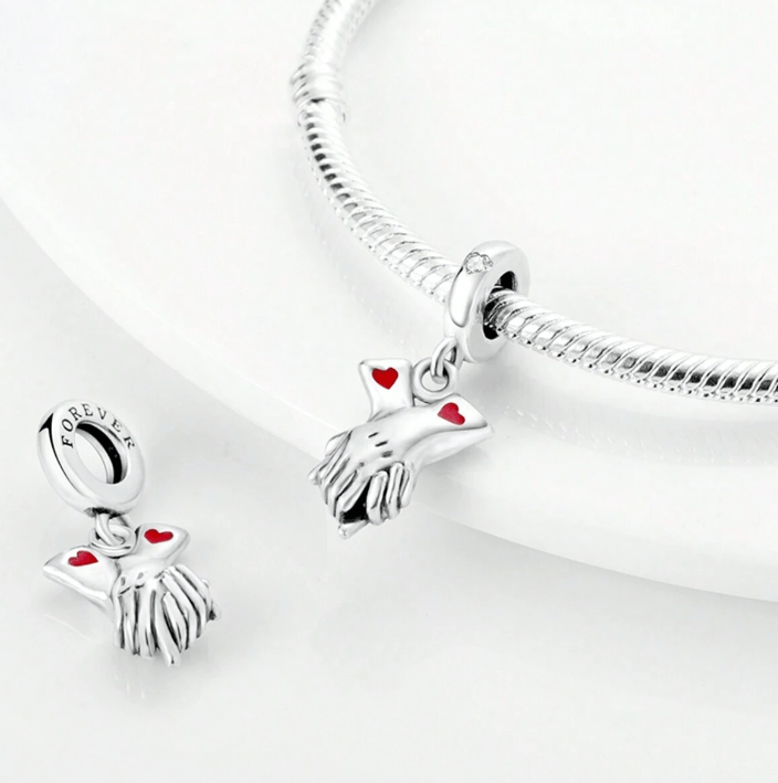 Mână în mână Love Forever Dangle Charm