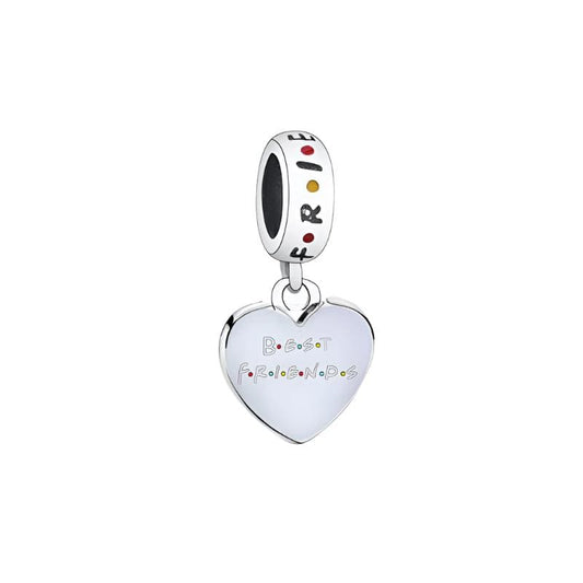 Friends TV Series Heartwarming Best Friends Heart Charm