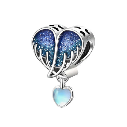 Starry Sky Heart Charm