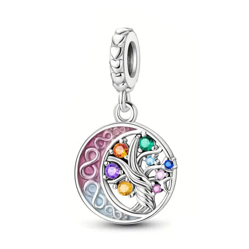 Tree of Life with Moon Dangle Charm