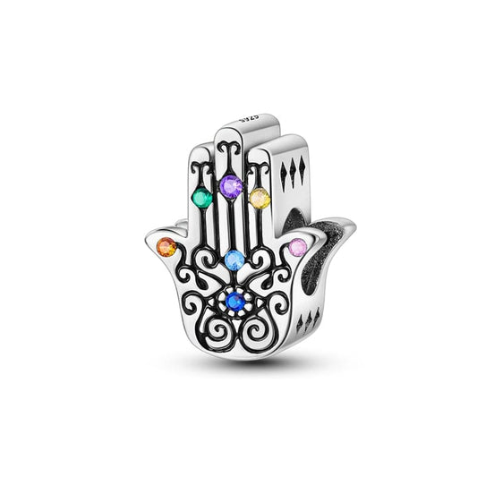 เสน่ห์มืออัญมณีสีรุ้ง Hamsa