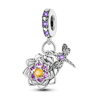 Lotus Blossom & Dragonfly Harmony Charm