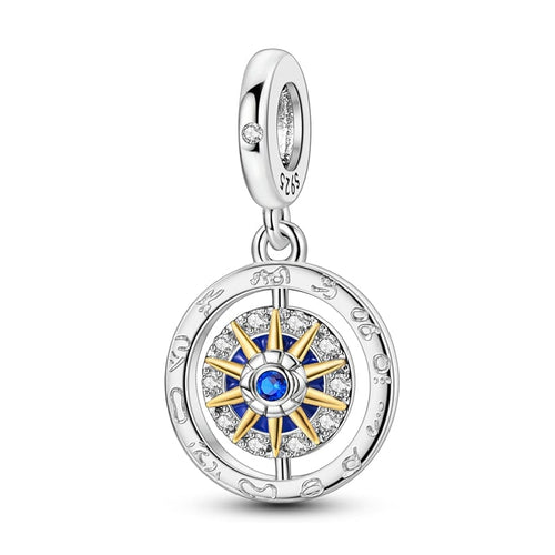 Celestial Compass & Zodiac Charm