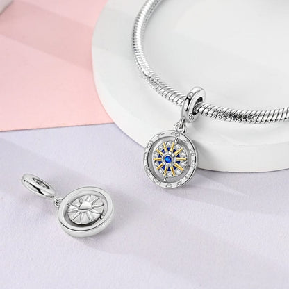 Celestial Compass & Zodiac Charm