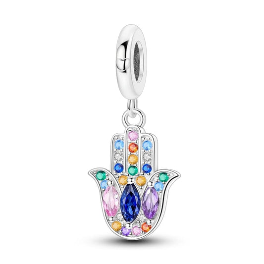 Colorful Hamsa Hand Charm