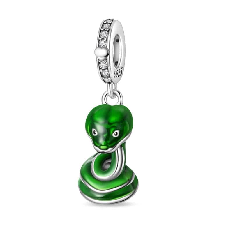 Emerald Snake Dangle Charm