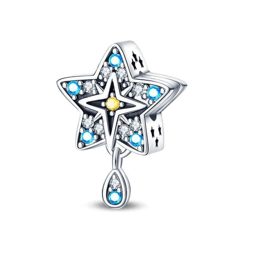 Twinkling Star & Teardrop Accent Charm