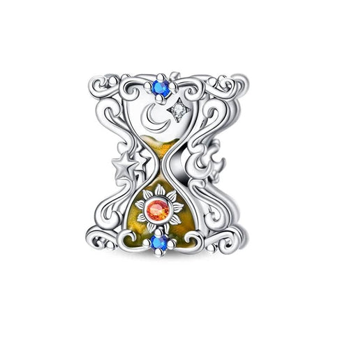 Celestial Hourglass with Sun & Moon Charm