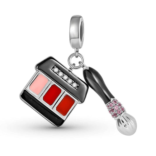 Makeup Palette & Brush Beauty Essentials Dangle Charm