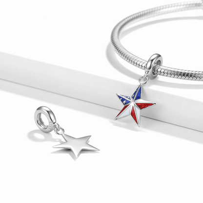 USA Star Dangle Charm