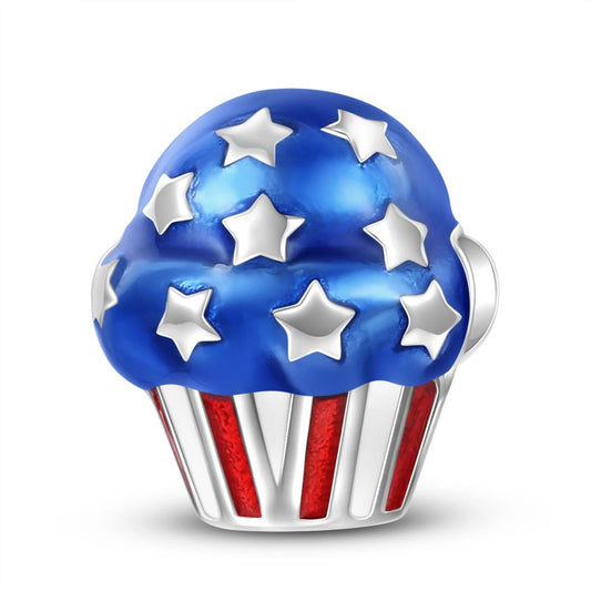 USA Flag Cupcake Charm