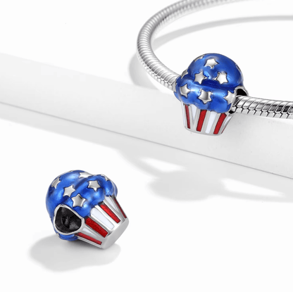 USA Flag Cupcake Charm