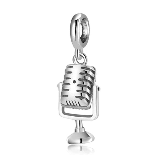 Vintage Microphone Dangling Charm