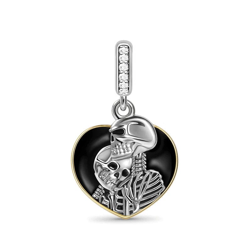 Eternal Skeletons Heart Dangle Charm