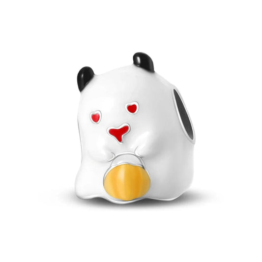 Adorable Panda Ghost Charm