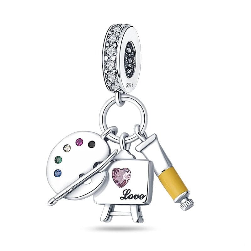 Artist Painting Charm