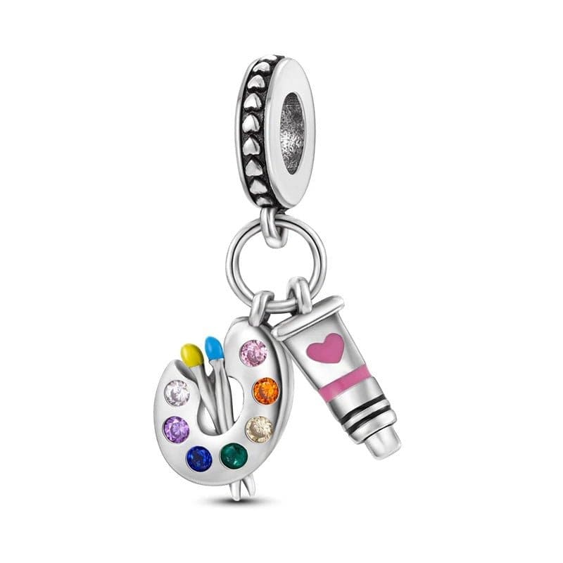 Artist`s Palette Dangle Charm