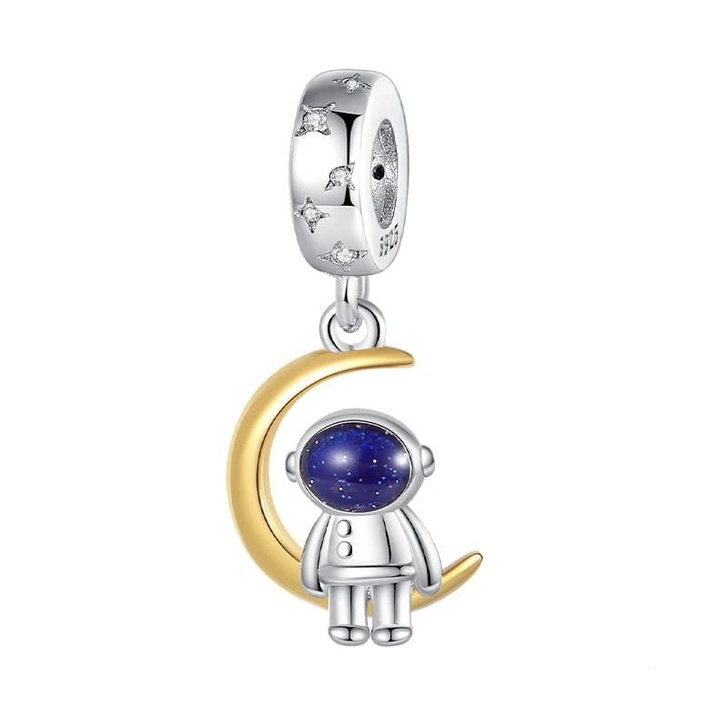 Astronaut on the Moon Charm