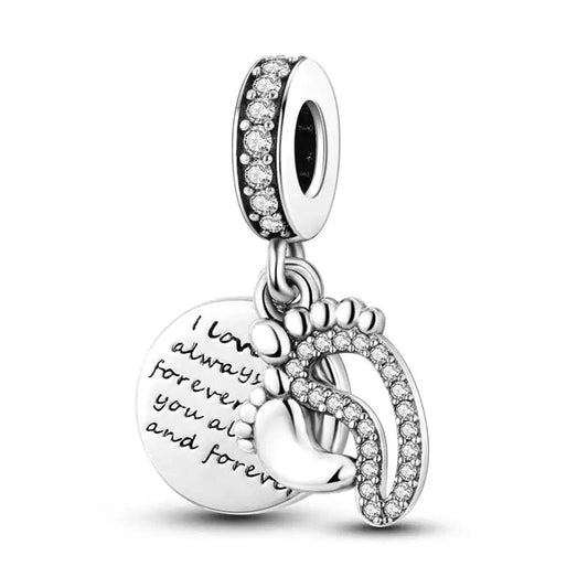 Baby Foot Mom Love Charm