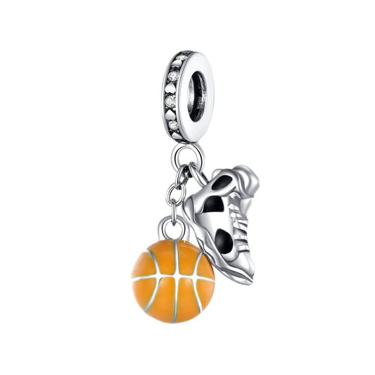 Basketball and Sneaker Charm