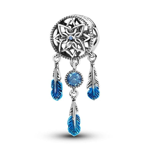 Blue Dream Catcher Charm