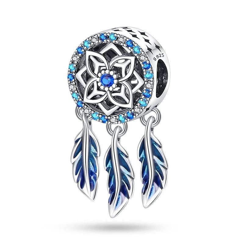 Blue Dreamcatcher Charm