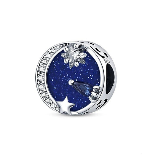 Blue Galaxy Charm