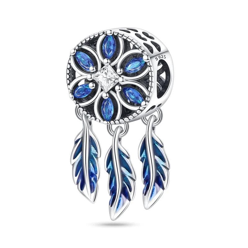 Blue Stone Dreamcatcher Charm