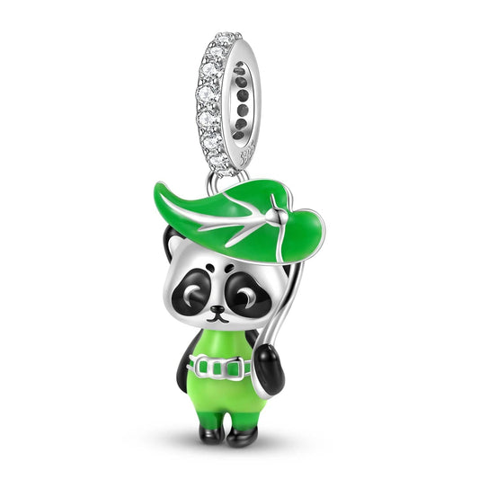 Brave Panda Elf Dangle Charm