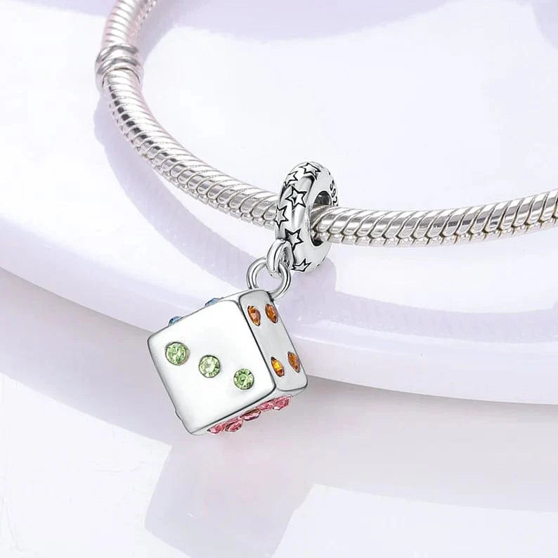 Casino Lucky Dice Dangle Charm