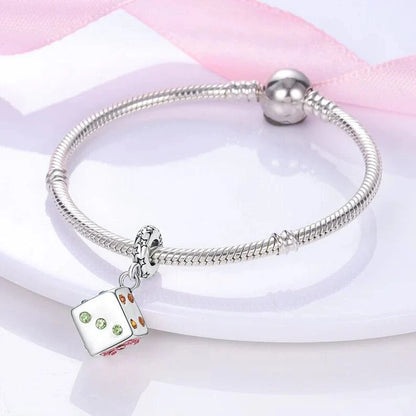 Casino Lucky Dice Dangle Charm