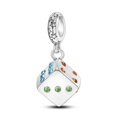 Casino Lucky Dice Dangle Charm