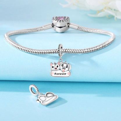 Cat & Dog Forever Duo Dangle Charm