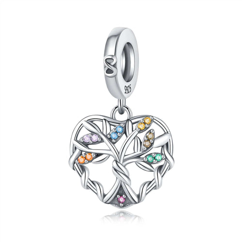 Celtic Heart Tree of Life Charm