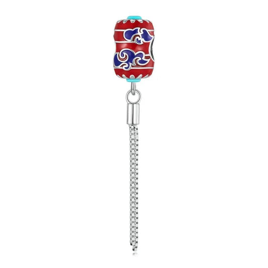 Chinese Red Lantern Enamel Bead Charm