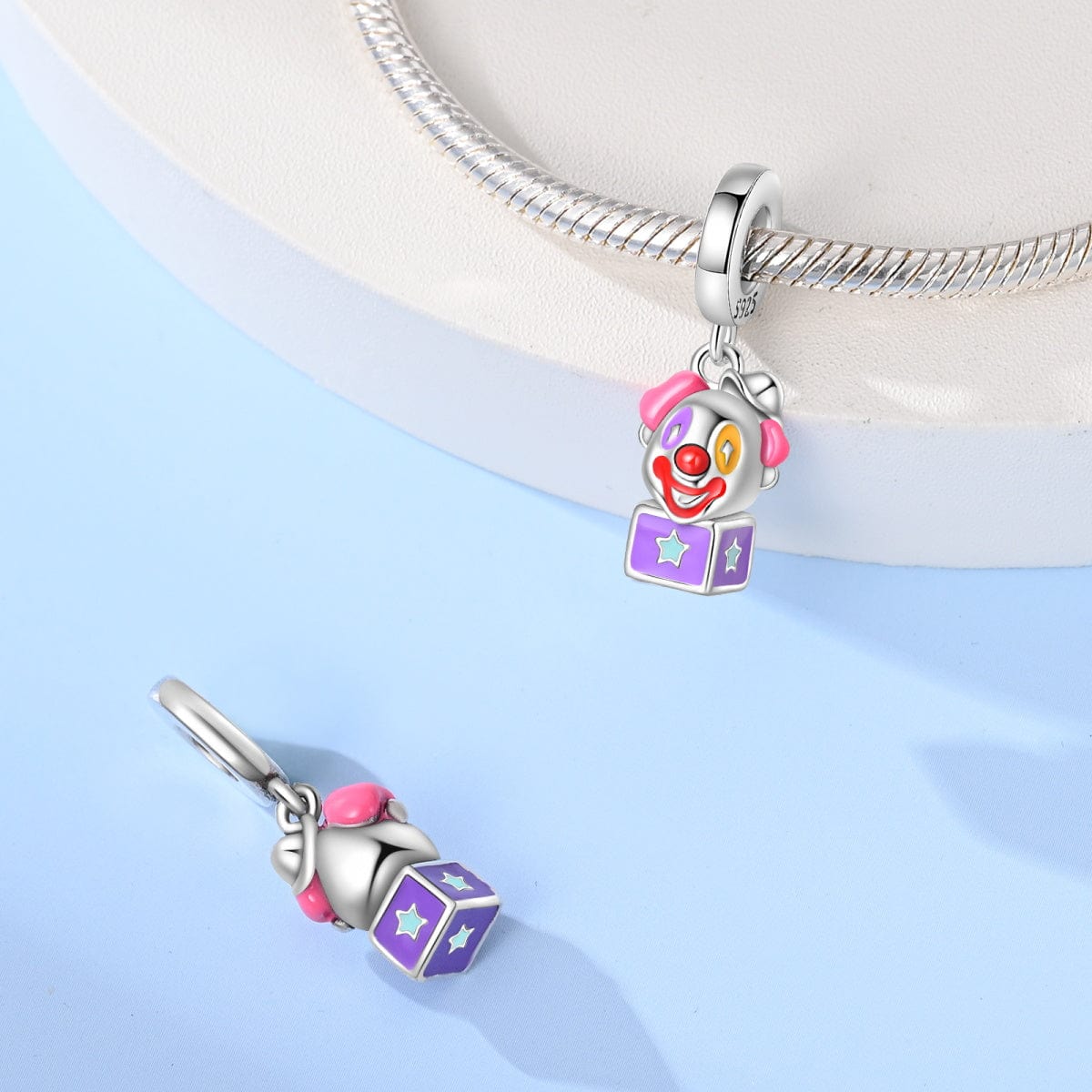 Clown in the Box Dangle Charm