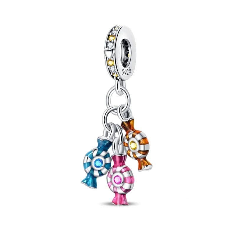 Colorful Candy Triple Dangle Charm