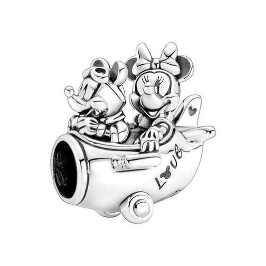 Disney Mickey Mouse & Minnie Mouse Airplane Charm