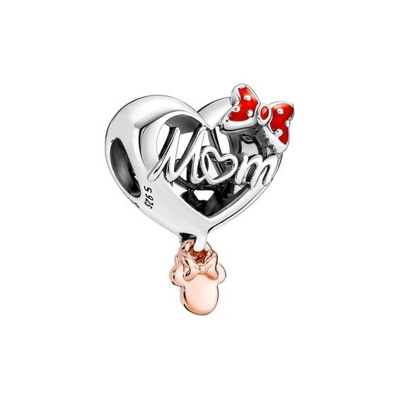 Disney Minnie Mouse Mom Heart Charm