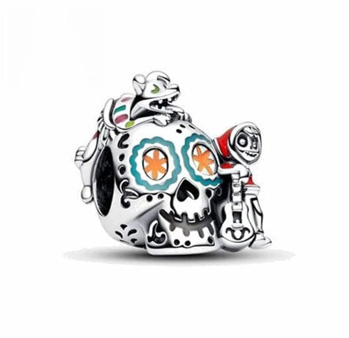 Disney Pixar Coco Miguel & Dante Skull Glow-in-the-dark Charm