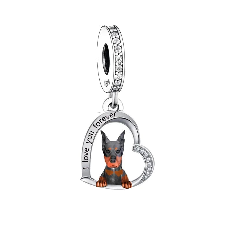 Dobermann Dog Charm