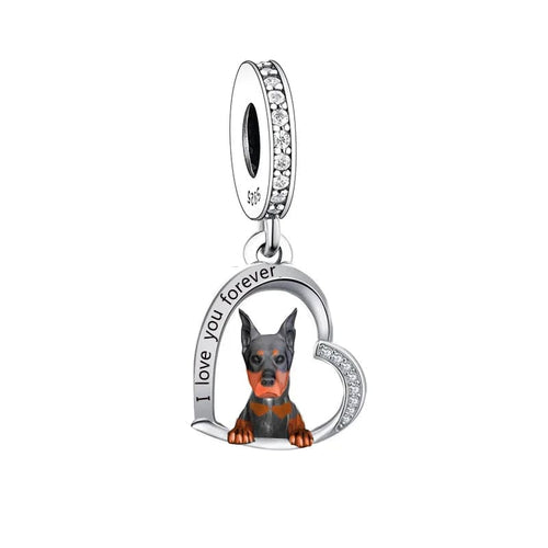 Dobermann Dog Charm