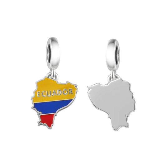 Ecuador Map Dangle Charm