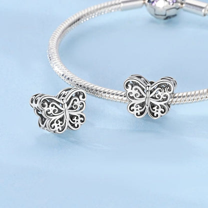 Elegant Filigree Butterfly Charm