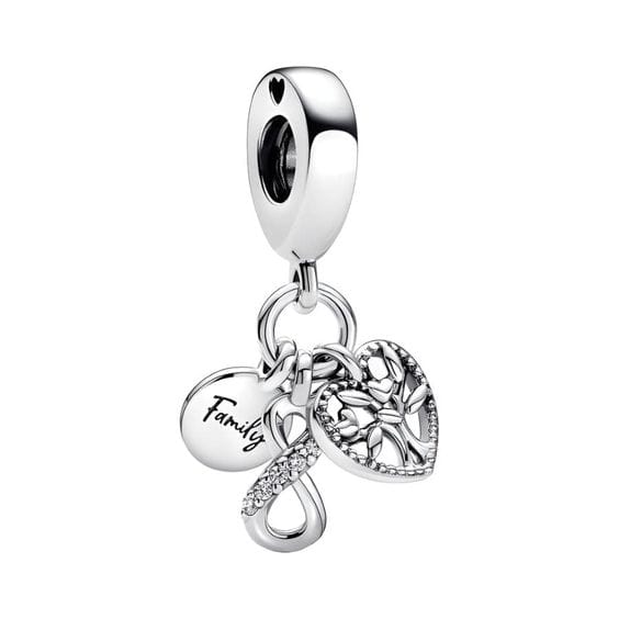 Family Infinity Triple Dangle Charm