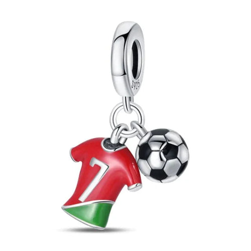 Charm fotbal Portugalia CR7 Siuu Dangle Charm