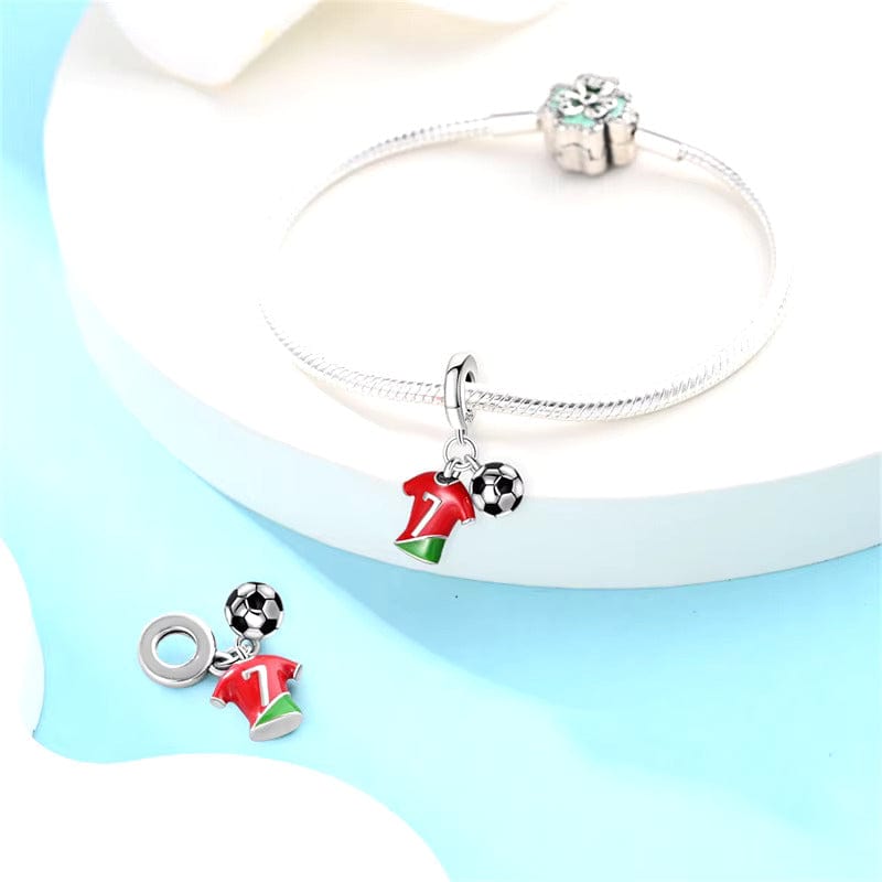 Charm fotbal Portugalia CR7 Siuu Dangle Charm